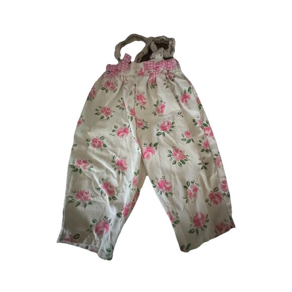 Vintage 80s/90s Hopscotch Floral One Piece Overall 12 Months - Picture 1 of 6